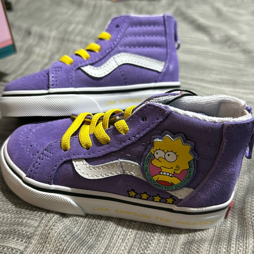 Vans - Simpsons Toddler - Lisa For President Size 7 NIB